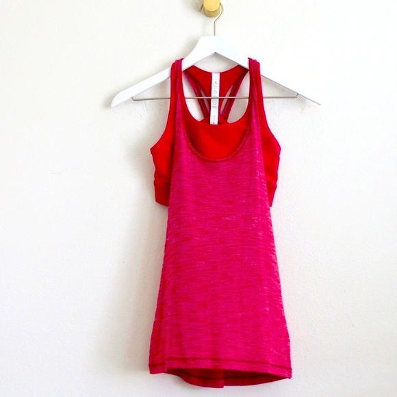NEW! Lululemon Twist And Toil Tank Sports Bra Ruby Red SZ 2 - Picture 6 of 11